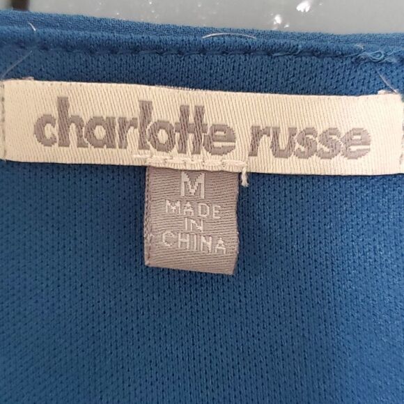 Charlotte Russe blue tunic. Medium. - Picture 6 of 6